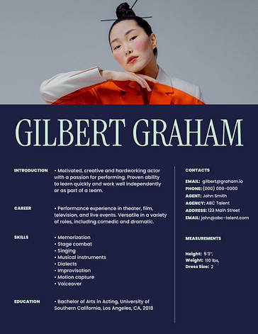 Acting Resume Templates