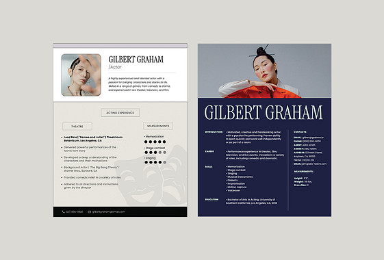 Acting Resume Templates