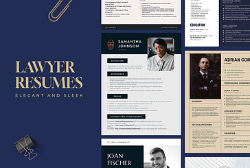 Elegant Lawyer Resume Templates