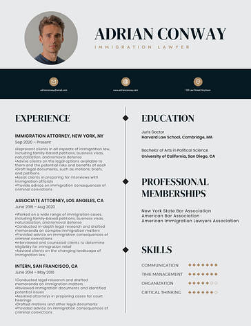 Elegant Lawyer Resume Templates