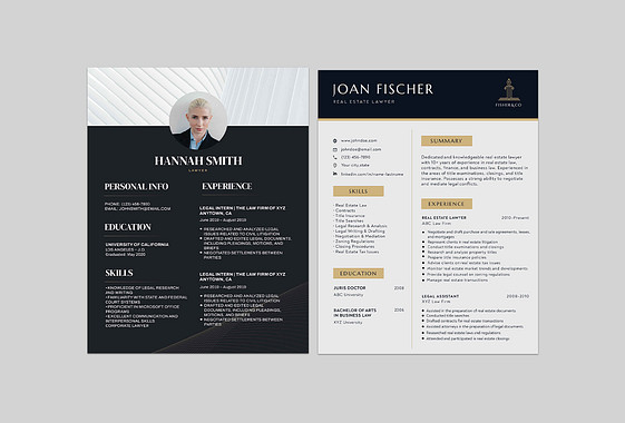 Elegant Lawyer Resume Templates