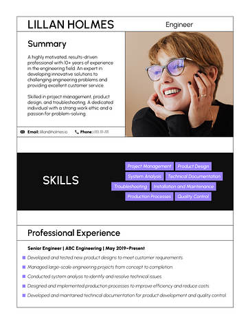 Technologie-Lebenslaufvorlagen