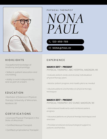 Corporate Resume Variety