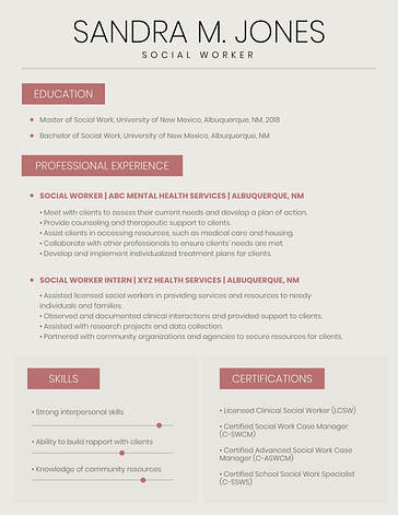 Corporate Resume Variety