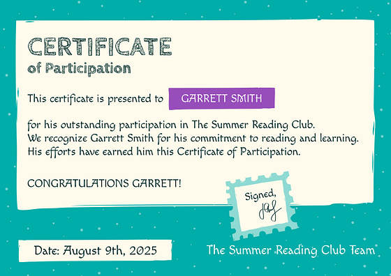 Kids‘ Achievements Certificates