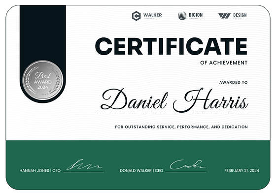 Employee Recognition Certificates