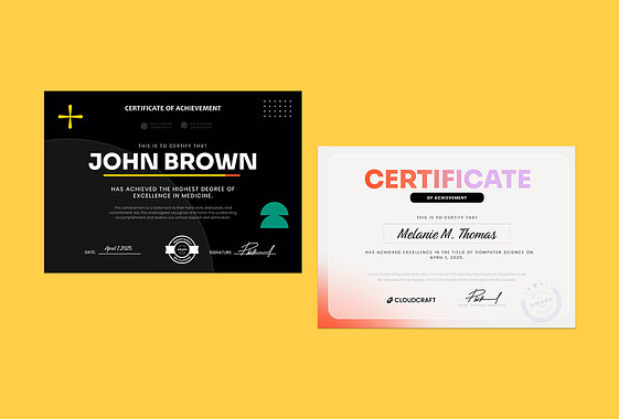 Creative Certificate Templates