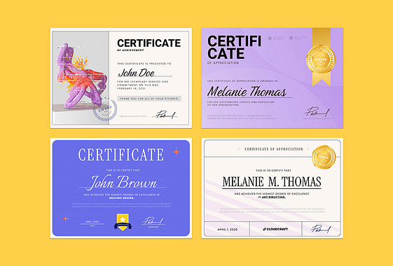 Creative Certificate Templates