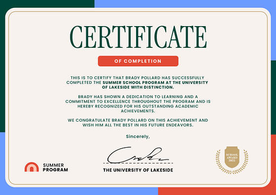 Academic Certificate Templates