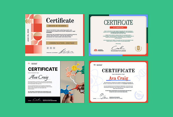 Academic Certificate Templates