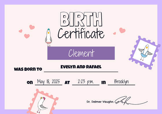 Birth Certificate Templates