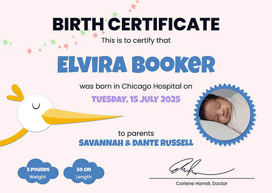 Birth Certificate Templates