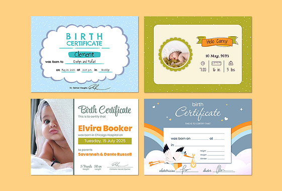 Birth Certificate Templates