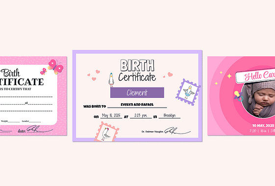 Birth Certificate Templates