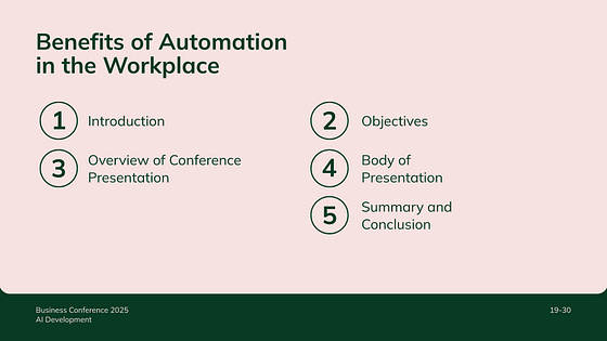 Conference Presentation Slides