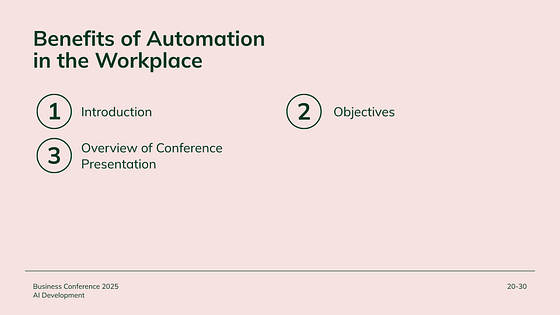 Conference Presentation Slides