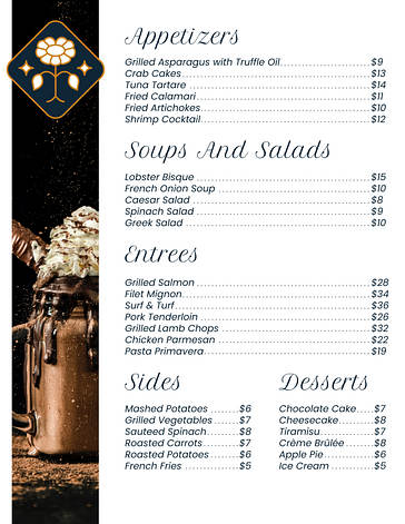 Elegant Dinner Party Menus