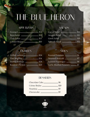 Elegant Dinner Party Menus