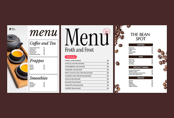 Beverage Menu Design Collection