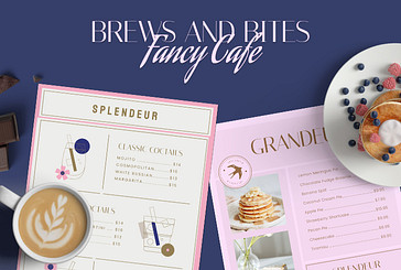 Trendy Cafe Menu Templates