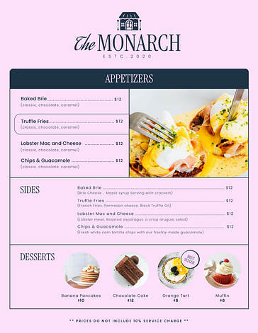 Trendy Cafe Menu Templates