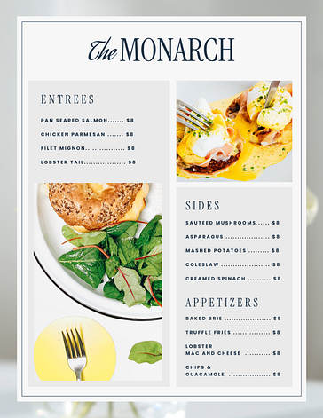 Trendy Cafe Menu Templates