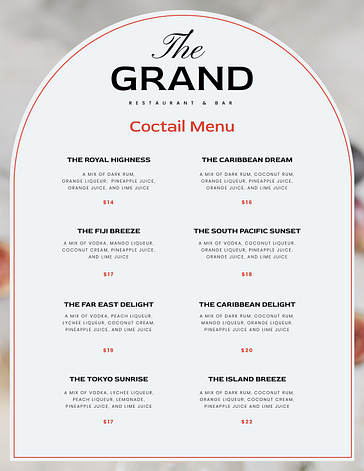 Elegant Restaurant Menu Templates