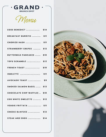 Elegant Restaurant Menu Templates