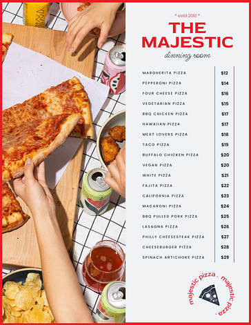 Elegant Restaurant Menu Templates