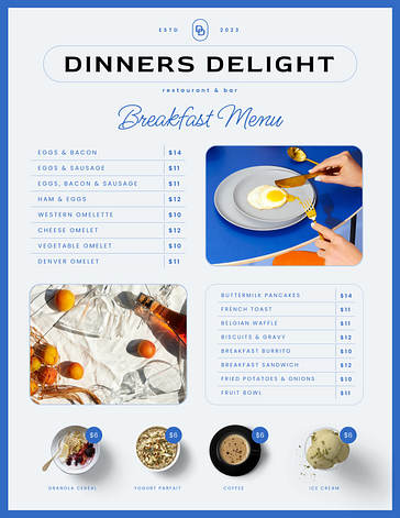 Elegant Restaurant Menu Templates