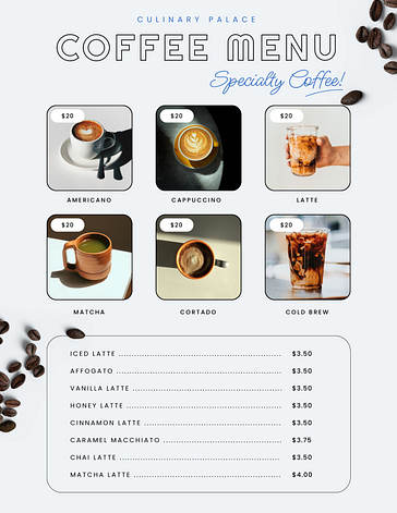 Elegant Restaurant Menu Templates