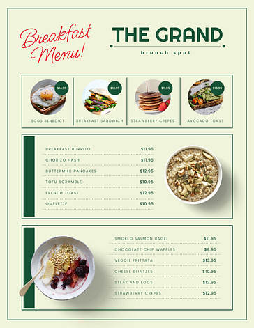 Elegant Restaurant Menu Templates