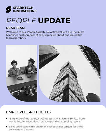 Modèles de lettres d‘information d‘entreprise