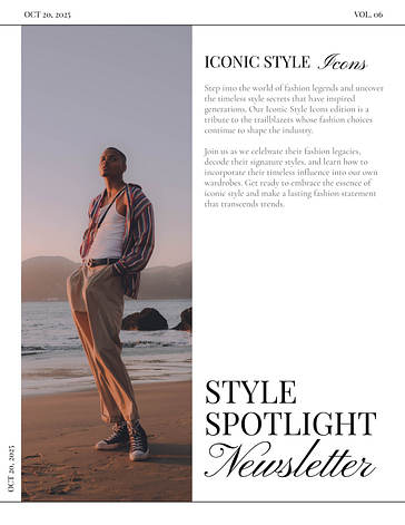 Monthly Fashion Newsletter Templates