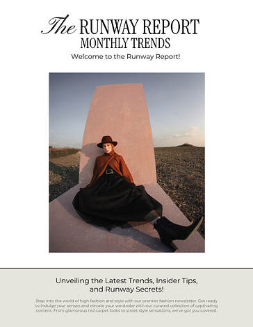 Monthly Fashion Newsletter Templates