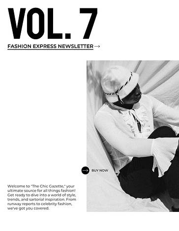 Monthly Fashion Newsletter Templates