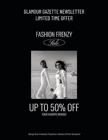 Monthly Fashion Newsletter Templates