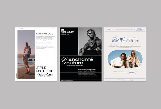 Monthly Fashion Newsletter Templates