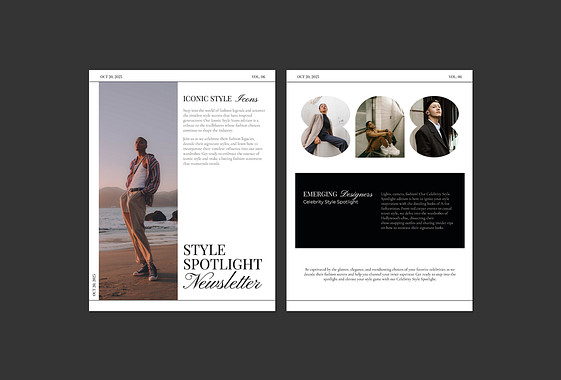 Monthly Fashion Newsletter Templates