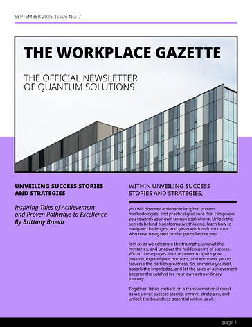 Weekly Newsletter Templates