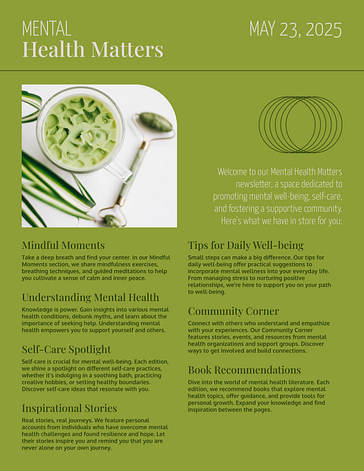 Health and Wellness Newsletters