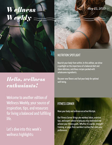 Health and Wellness Newsletters