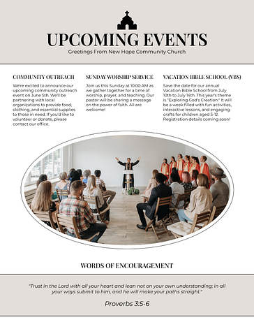 Church Newsletter Template