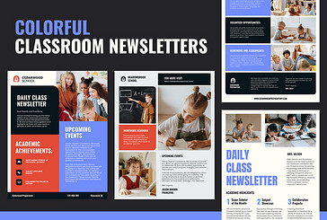 Colorful Classroom Newsletters