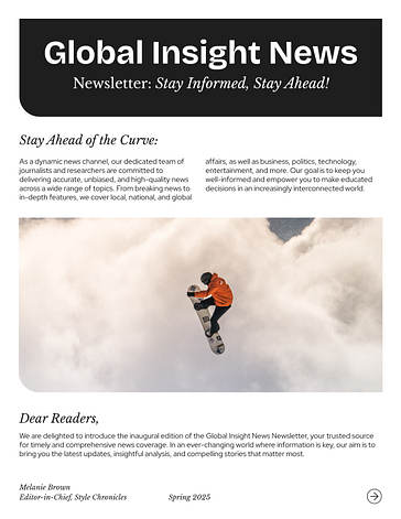 Modèles variés de design de newsletter