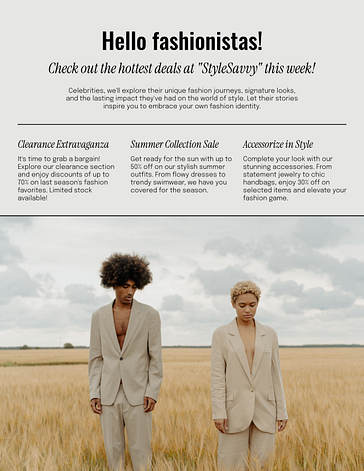 Modèles variés de design de newsletter