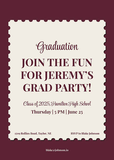 Graduation Party Invitations