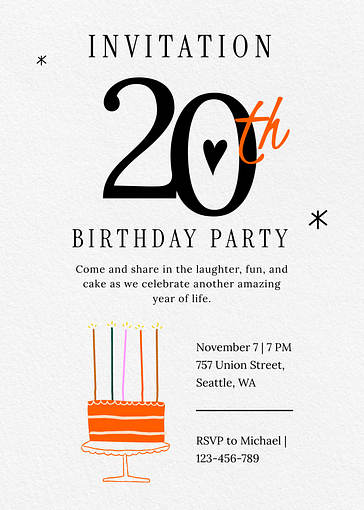 Special Occasion Invitation Templates