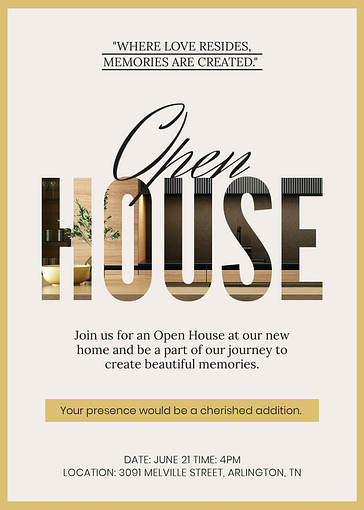 Open House Invitation Templates