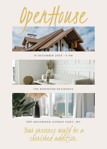 Open House Invitation Templates